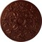 Ekena Millwork Baile Ceiling Medallion (Fits Canopies up to 6"), Hand-Painted Antique Copper, 31 1/4"OD x 2 1/4"P CM31BAACS - alternate 1